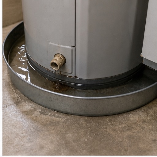 Active plumbing leak under a fixture